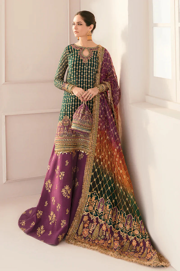 CH11-06 – Baroque “Embroidery in Motion” Embroidered Chiffon 3-Piece Unstitched Ensemble