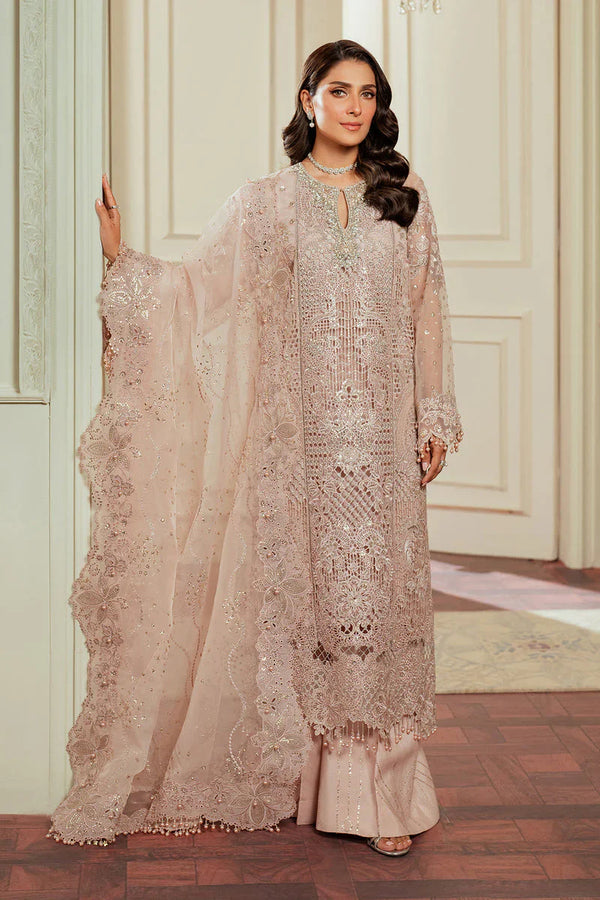 Chantelle EC-04 – Baroque Chantelle Vol-13 Embroidered Organza 3-Piece Unstitched Suit