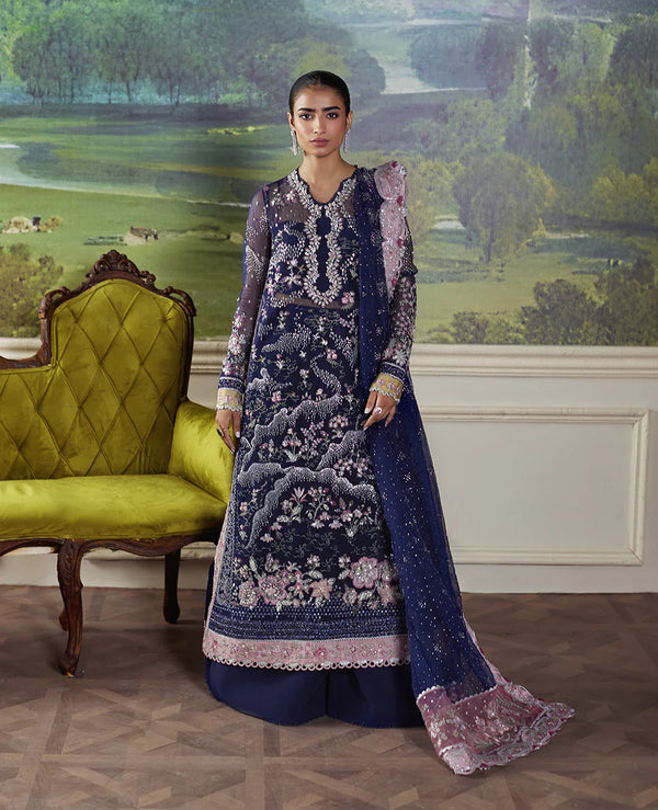Stella – Republic Womenswear Pieno De Verde Wedding Formals ’24 Embroidered Organza Unstitched Suit